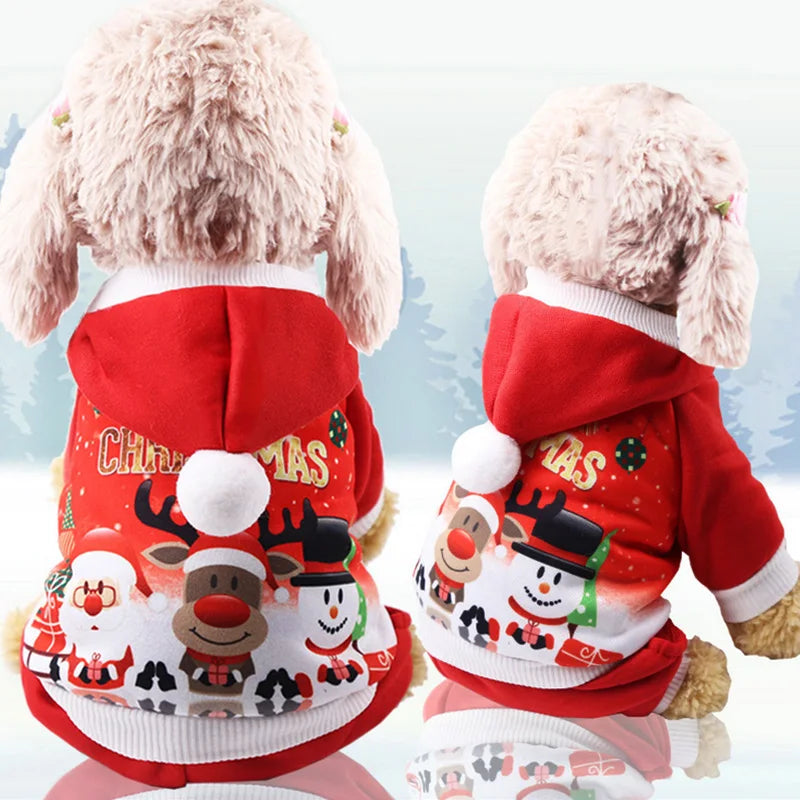Christmas Dog Clothes Winter Pet Clothes