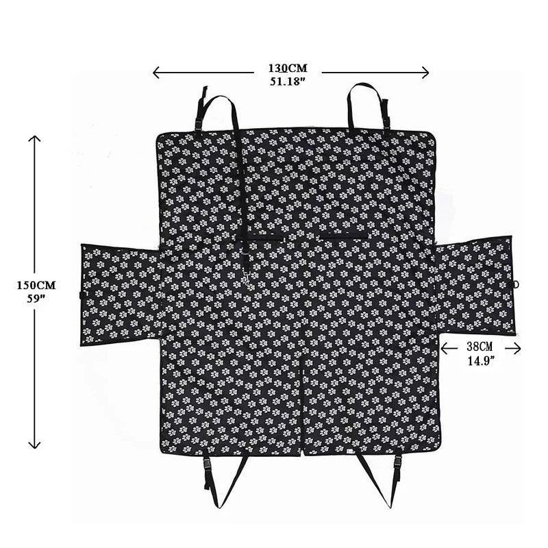 CAWAYI KENNEL Dog Carriers Waterproof Rear Back Pet Dog Car Seat Cover