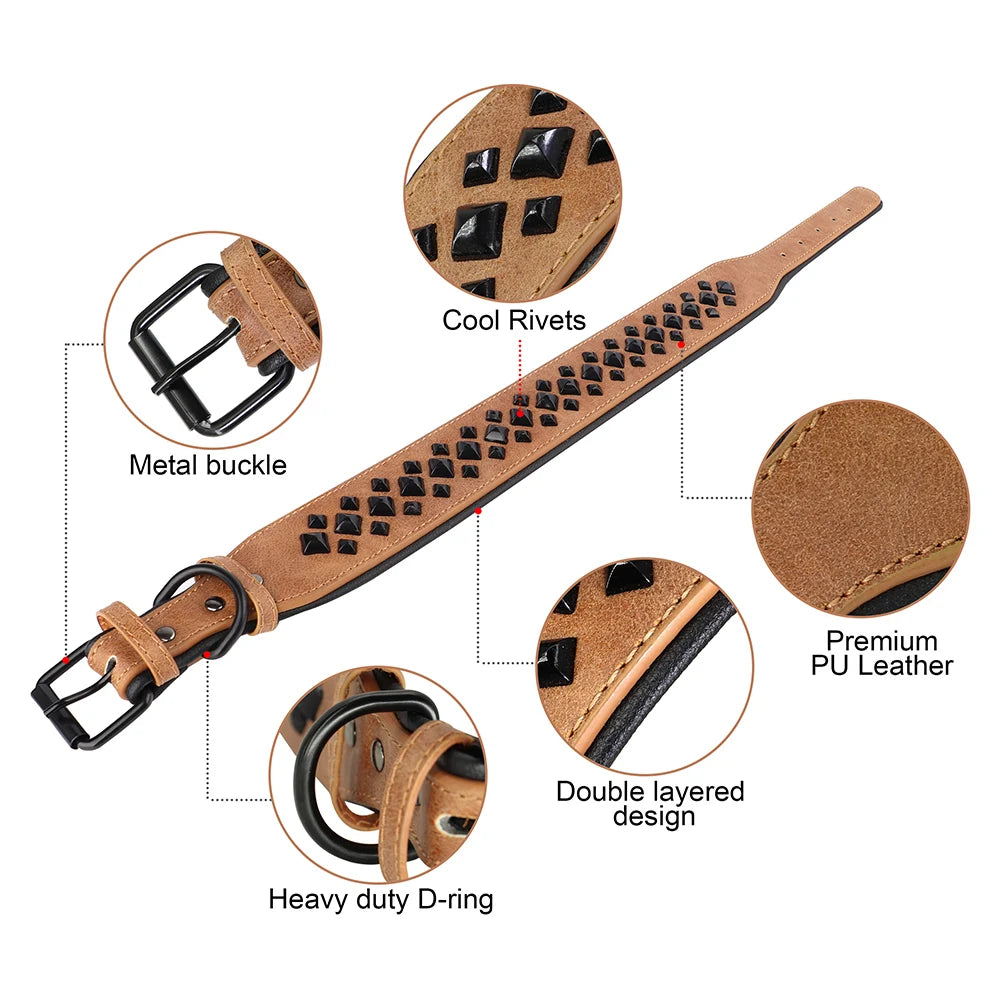 Cool Spiked Studded Dog Collar