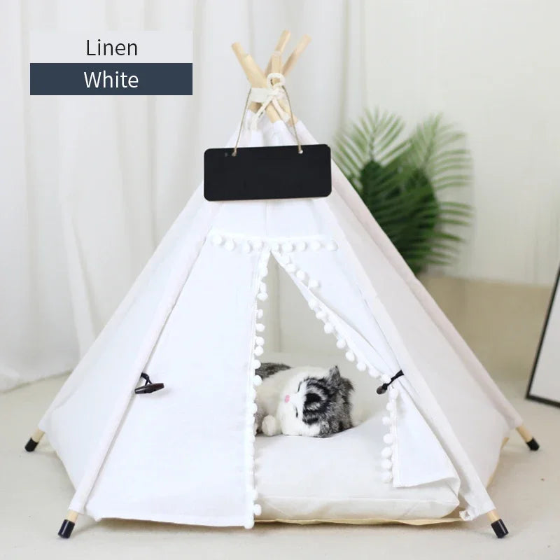 Dog Bed Portable Removable Washable Outdoor Kennels Cave