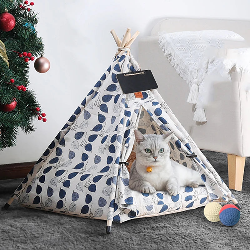 Dog Bed Portable Removable Washable Outdoor Kennels Cave