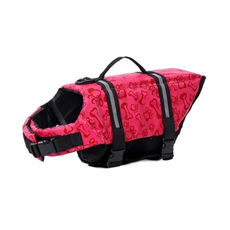 Summer Dog Life Jacket Reflective Adjustable Large Dogs Swimwear