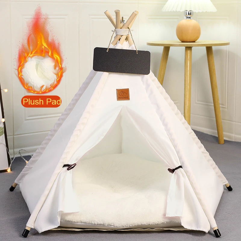Dog Bed Portable Removable Washable Outdoor Kennels Cave