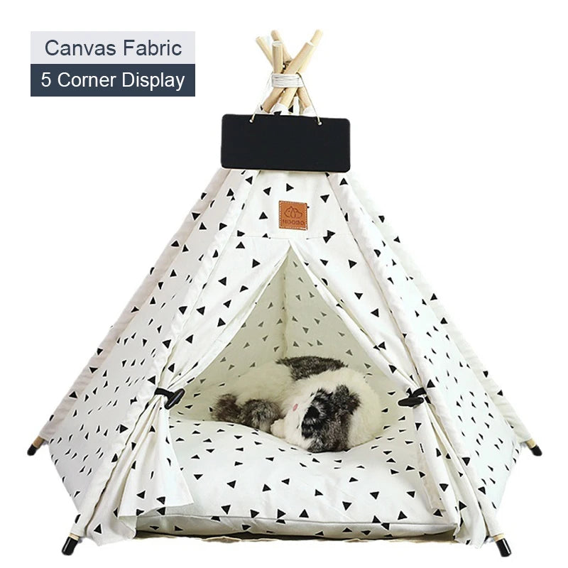 Dog Bed Portable Removable Washable Outdoor Kennels Cave