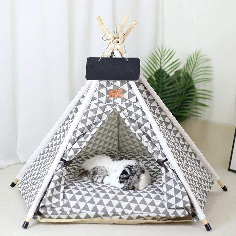Dog Bed Portable Removable Washable Outdoor Kennels Cave