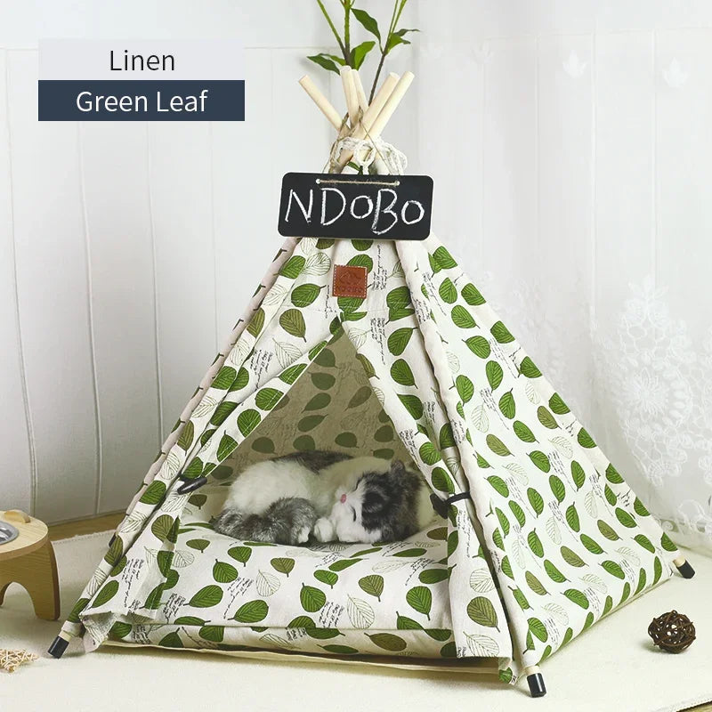 Dog Bed Portable Removable Washable Outdoor Kennels Cave