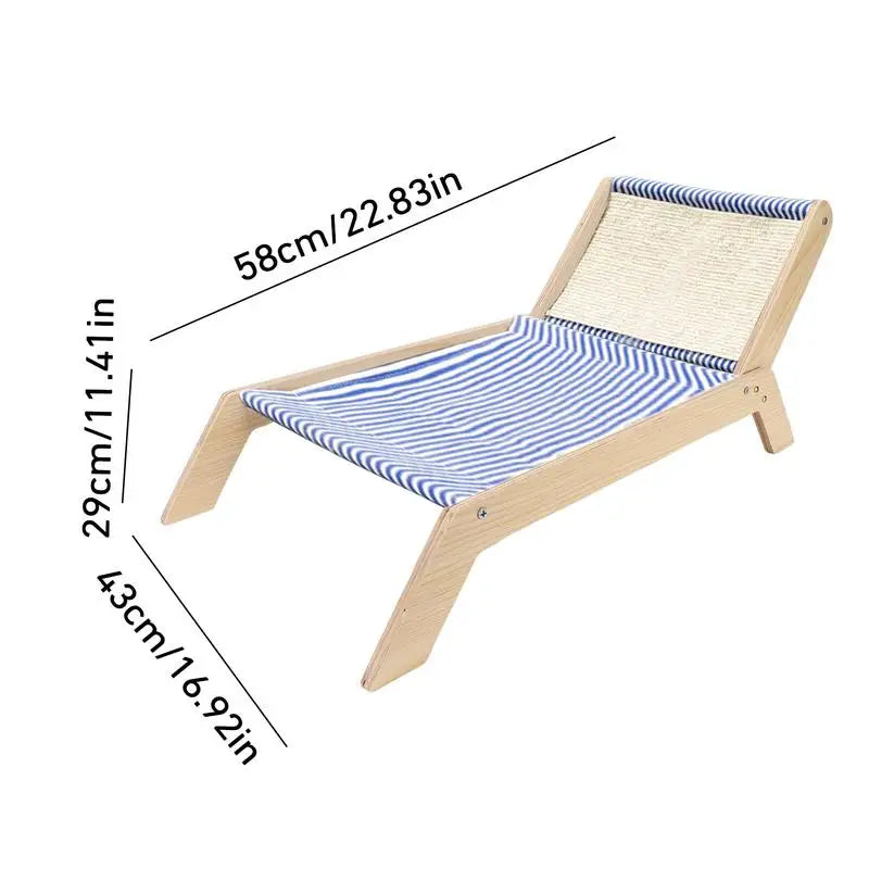 Pet Lounge Chair Portable Solid Cat Hammock