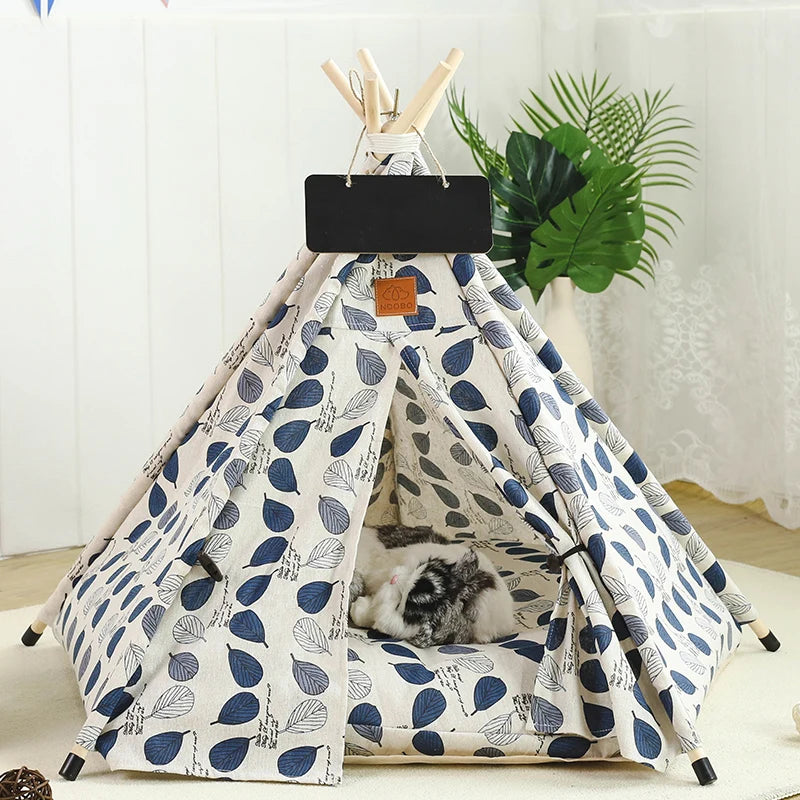 Dog Bed Portable Removable Washable Outdoor Kennels Cave