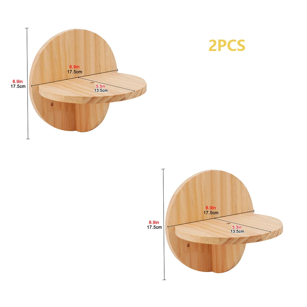Cat Hammock Cat Tree Wall Mounted Wooden Furniture Scratcher