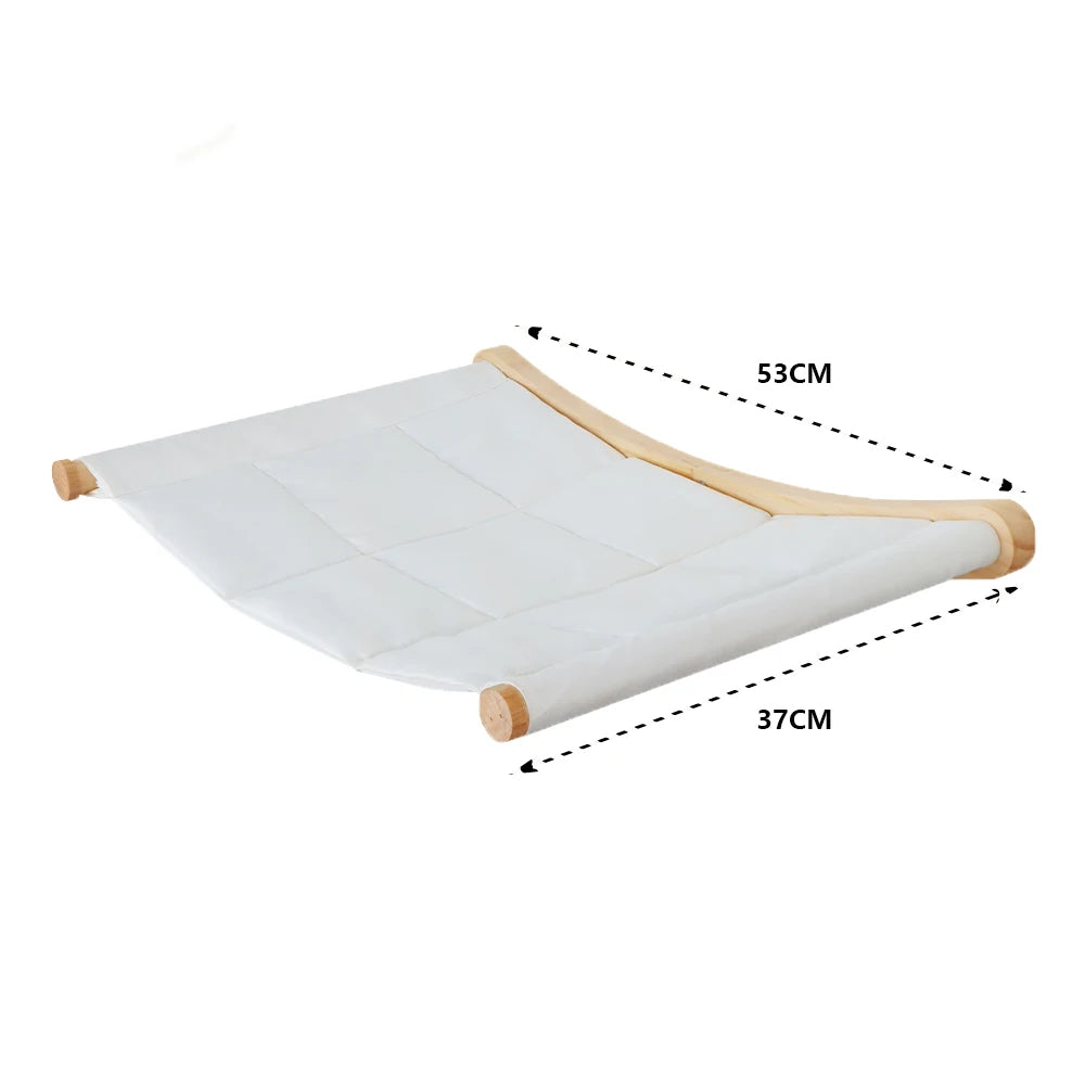 Cat Hammock Cat Tree Wall Mounted Wooden Furniture Scratcher