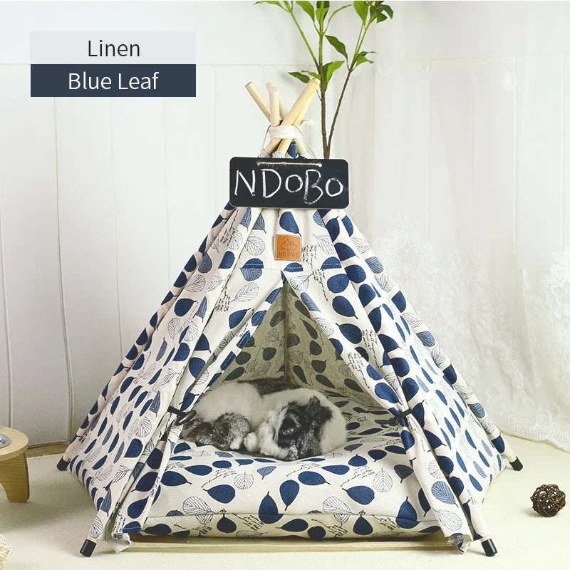 Dog Bed Portable Removable Washable Outdoor Kennels Cave