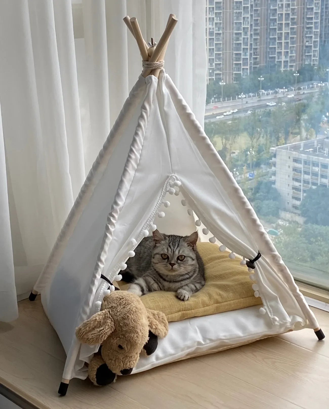 Dog Bed Portable Removable Washable Outdoor Kennels Cave