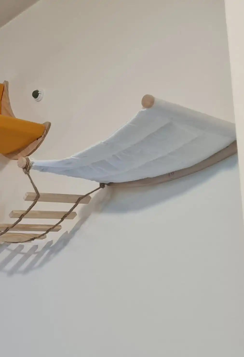 Cat Hammock Cat Tree Wall Mounted Wooden Furniture Scratcher