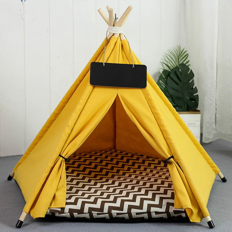 Dog Bed Portable Removable Washable Outdoor Kennels Cave