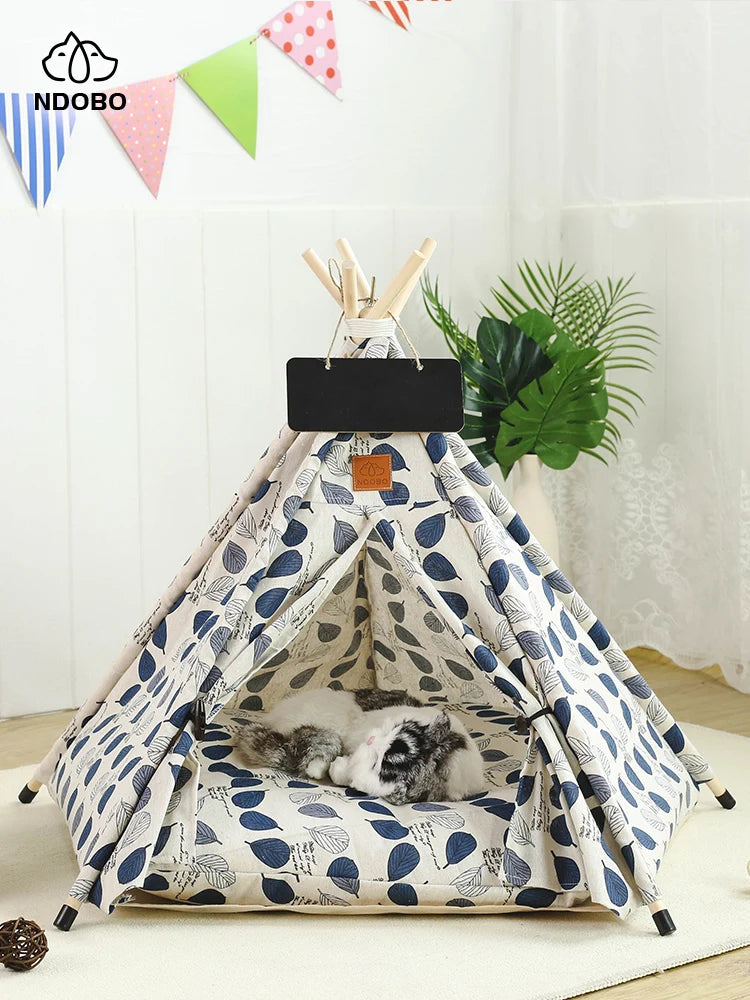 Dog Bed Portable Removable Washable Outdoor Kennels Cave
