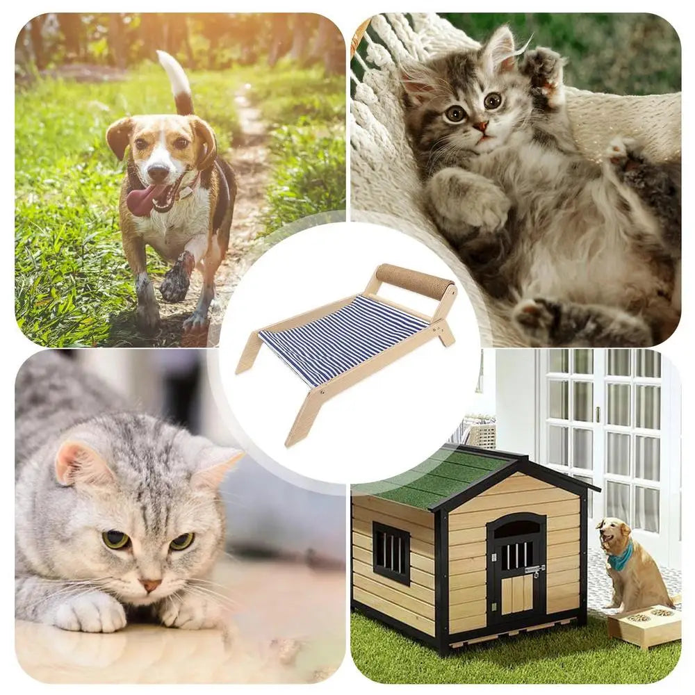 Pet Lounge Chair Portable Solid Cat Hammock