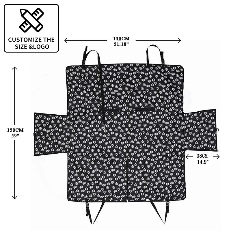 CAWAYI KENNEL Dog Carriers Waterproof Rear Back Pet Dog Car Seat Cover