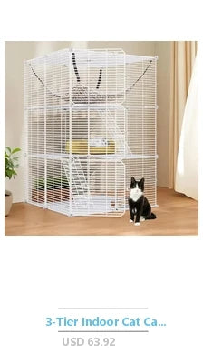 Plush Cat Tree Sisal Scratching Post Tunnel Hammock Combo