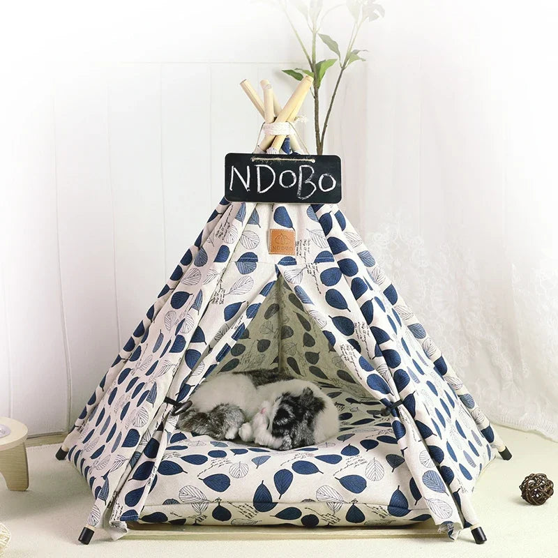 Dog Bed Portable Removable Washable Outdoor Kennels Cave