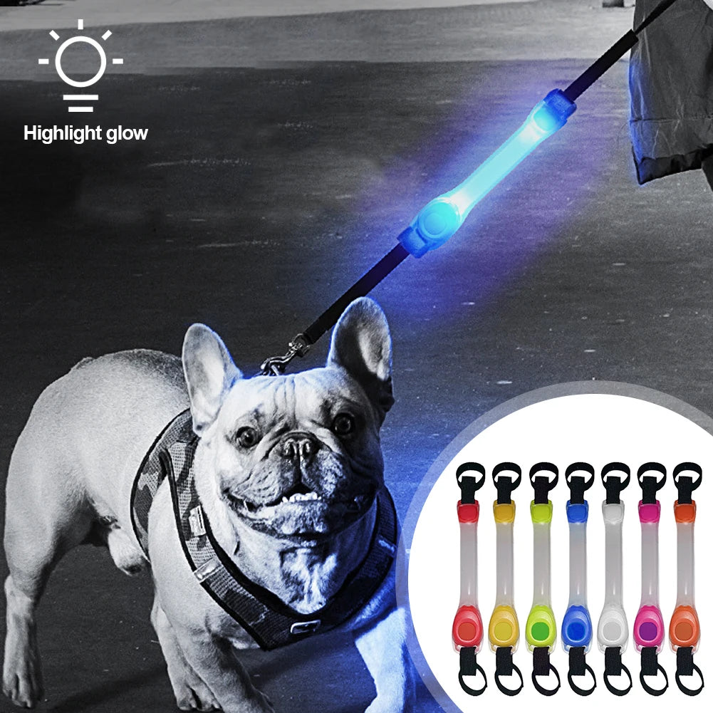 Dog Anti Lost Safety Glowing Collar Outdoor Waterproof Warning LED Flashing Light Strip