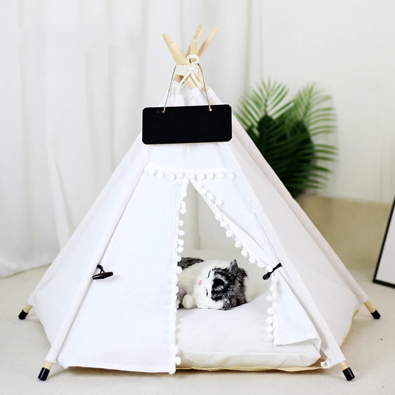 Dog Bed Portable Removable Washable Outdoor Kennels Cave