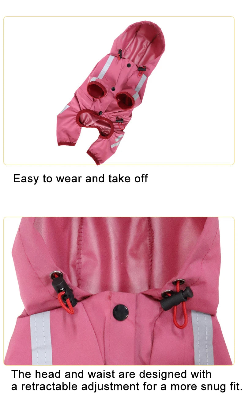 Waterproof Pet Clothes Puppy Raincoat