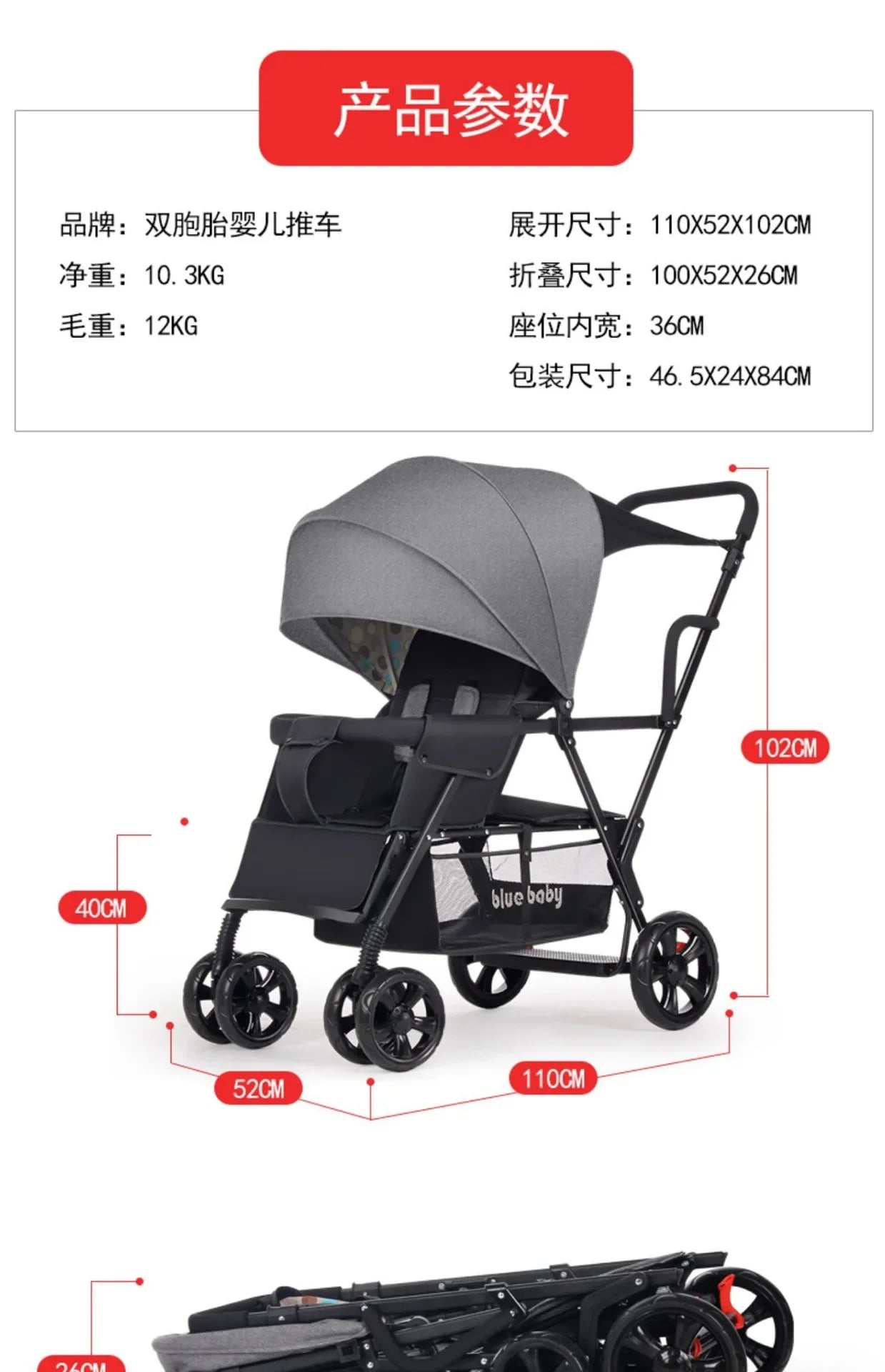 Dog Stroller Lightweight Llightweight Folding Stroller