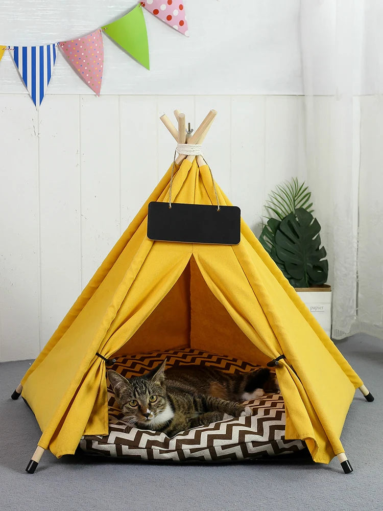 Dog Bed Portable Removable Washable Outdoor Kennels Cave