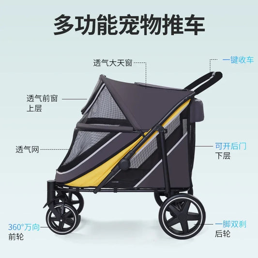 Dog Stroller Lightweight Llightweight Folding Stroller