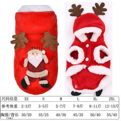 Christmas Dog Clothes Winter Pet Clothes