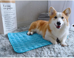 Summer Pet Cooling Mat Pad for Medium Large Dogs Washable French Bulldog Big Dog Ice Gel Bed Shiba Inu Mattress mascotas Blanket