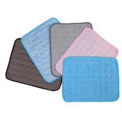 Summer Pet Cooling Mat Pad for Medium Large Dogs Washable French Bulldog Big Dog Ice Gel Bed Shiba Inu Mattress mascotas Blanket