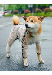 Waterproof Dog Raincoat With Hood Transparent Pet Cat Puppy Rain Coat Pet Jacket Clothes For Small Medium Large Dog Pet Supplies