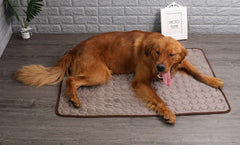 Summer Pet Cooling Mat Pad for Medium Large Dogs Washable French Bulldog Big Dog Ice Gel Bed Shiba Inu Mattress mascotas Blanket