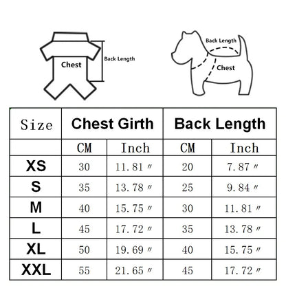 Christmas Dog Clothes Winter Pet Clothes