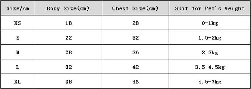 2018 Winter Pet Dog Clothes Warm Down Jacket