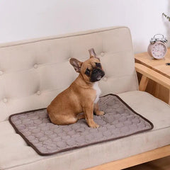 Summer Pet Cooling Mat Pad for Medium Large Dogs Washable French Bulldog Big Dog Ice Gel Bed Shiba Inu Mattress mascotas Blanket