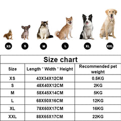 Bed for Dog Cat Pet Square Plush Kennel Medium Small Dog Sofa Bed Cushion Pet Calming Dog Bed House Pet Supplies Accessories