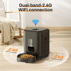 3.5L Automatic Pet Feeder WiFi APP Smart Timed Dosing Feeder Cat Dog Food Dispenser 2L Auto Drink Fountain Water Feeder Cat Bowl