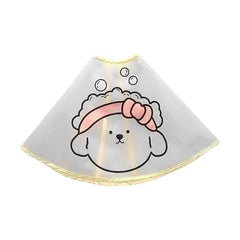Pets Dogs Clothes Cloak Haircut Cloak Jacket For Dogs Cats Tear Stain Facial Care Waterproof Raincoat Cape Cloth Pet Supplies