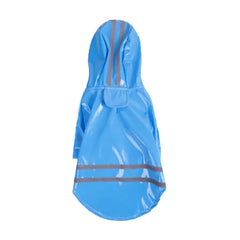 Summer Outdoor Puppy Pet Rain Coat S-XL Hoody Waterproof Jackets PU Raincoat for Dogs Cats Apparel Clothes Wholesale