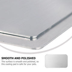 1PC Rabbit Cooling Mat Pet Hamster Aluminum Cool Ice Pad Cage Sleeping Bed Plate for Bunny Puppy Kitten Chinchilla Pet Supply