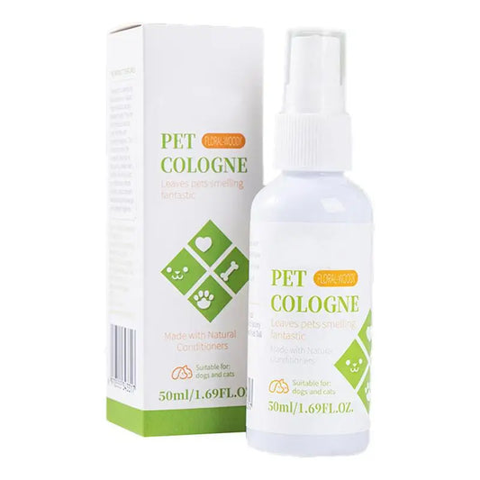 50ml Dog Perfume Spray Pet Odor Eliminator Spray Long-Lasting Dog Calming Deodorizer Dog Conditioner Spray For Smelly Dogs