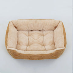 Bed for Dog Cat Pet Square Plush Kennel Medium Small Dog Sofa Bed Cushion Pet Calming Dog Bed House Pet Supplies Accessories