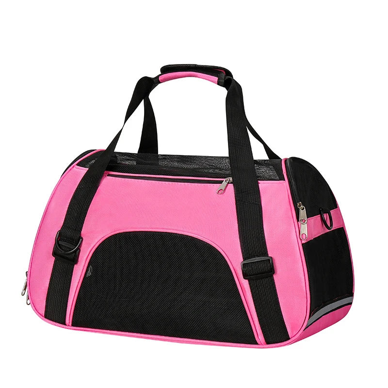 Soft-Sided Pet Travel Carrier Breathable Mesh Outdoor Tent Carrier