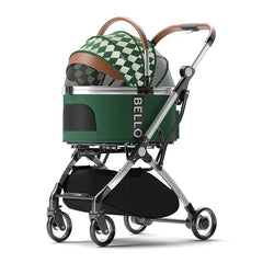 China Factory Supply Outdoor Portable Dog Pushchair Ergonomic Customizable Pet Stroller