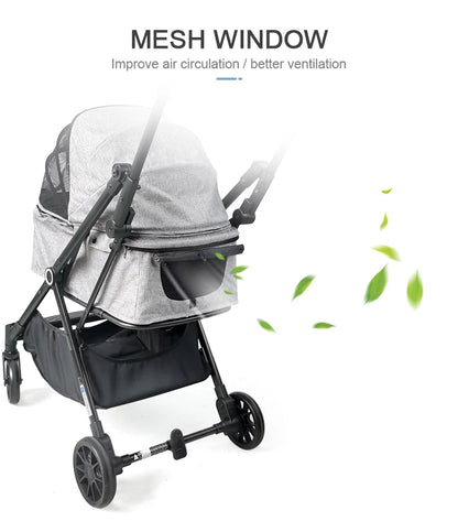Pet Stroller,New Design Easy To Carry Pet Strollers For 2 Pets