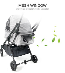 Pet Stroller,New Design Easy To Carry Pet Strollers For 2 Pets For Cats And Dogs