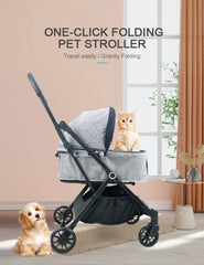 Pet Stroller,New Design Easy To Carry Pet Strollers For 2 Pets For Cats And Dogs