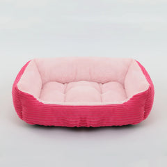 Bed for Dog Cat Pet Square Plush Kennel Medium Small Dog Sofa Bed Cushion Pet Calming Dog Bed House Pet Supplies Accessories